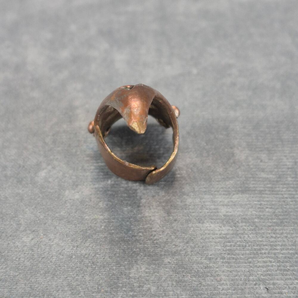Medieval Steampunk Copper Talon Claw Ring Size 7 Adjustable - Picture 3 of 6